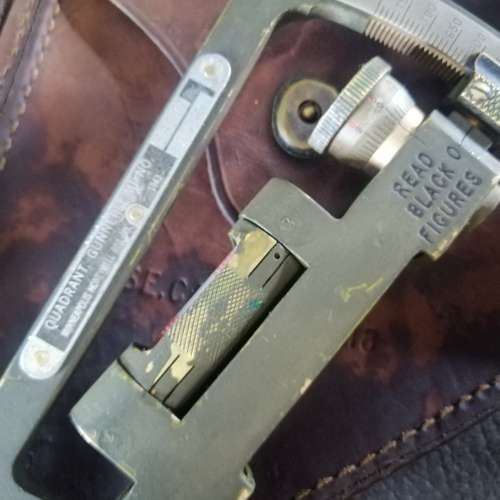 RARE!!! WWII 1943 MILITARY GUNNERS QUADRANT With Leather Carry Case!!!