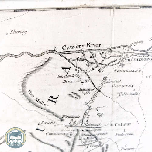 Antique Framed Kingdom of Madura Map - By Thomas Jefferys Circa 1700`s!!!