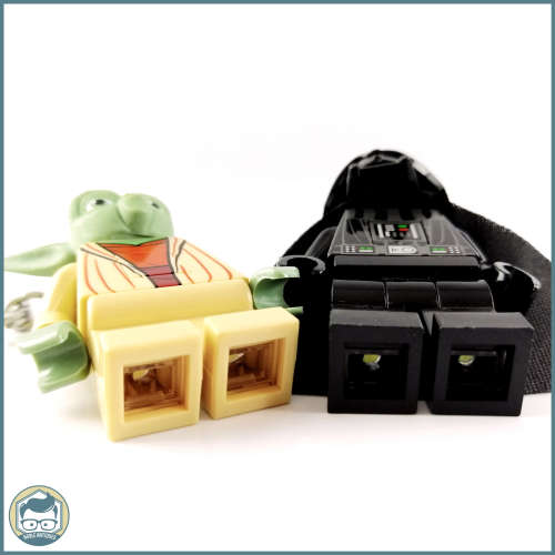 Two Original Lego Star Wars Keyring Lights!!! Working!!!