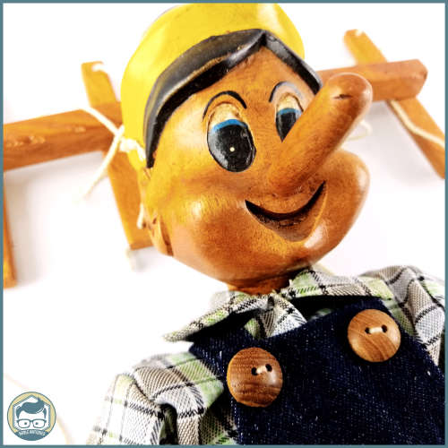 Detailed Hand Carved Articulated Wood Pinocchio Puppet!!! 40cm Tall