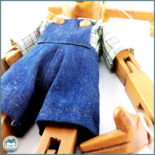 Detailed Hand Carved Articulated Wood Pinocchio Puppet!!! 40cm Tall