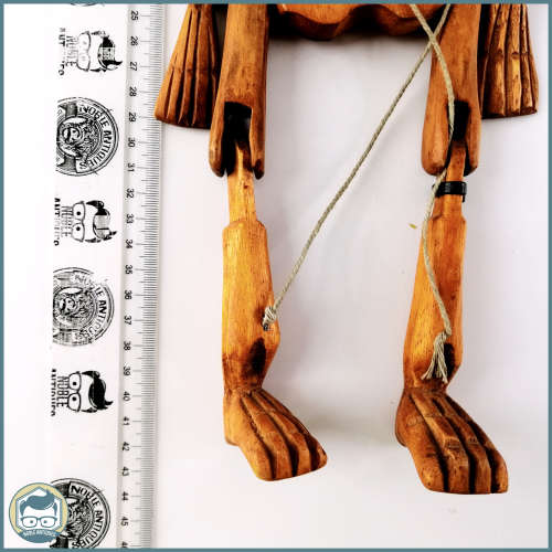 Detailed Hand Carved Articulated Wood Skeleton Puppet!!! 40cm Tall
