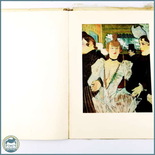 Large Original 1950`s Abrams Art book - Toulouse Lautrec With Color Plates!!!