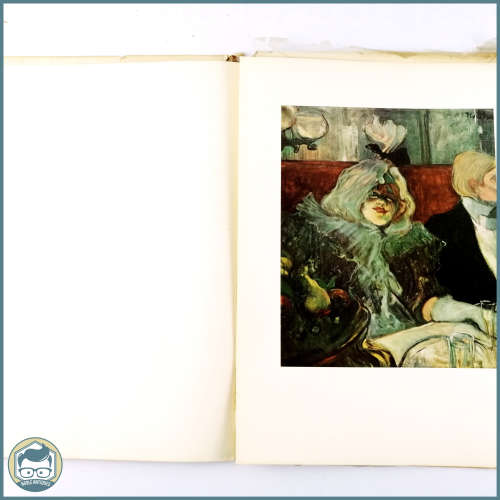 Large Original 1950`s Abrams Art book - Toulouse Lautrec With Color Plates!!!