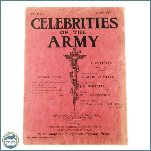 RARE!!! 1900 Celebrities of the War Part XV