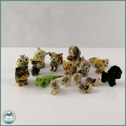 Vintage Fuzzy Flocked Animal Collection!!!