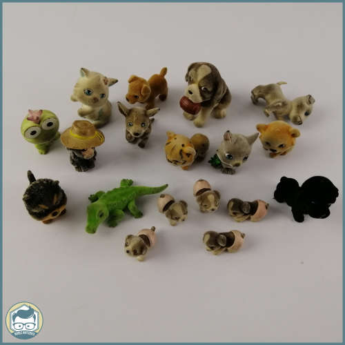 Vintage Fuzzy Flocked Animal Collection!!!