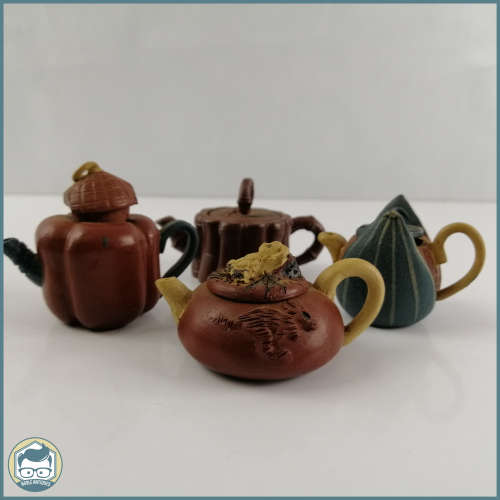 Exquisite Detailed Hand Crafted Miniature Japanese Tea Pots!!!