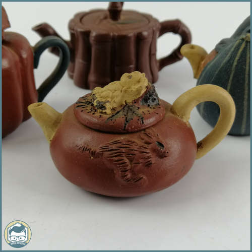 Exquisite Detailed Hand Crafted Miniature Japanese Tea Pots!!!