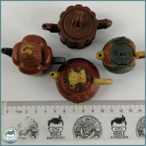 Exquisite Detailed Hand Crafted Miniature Japanese Tea Pots!!!