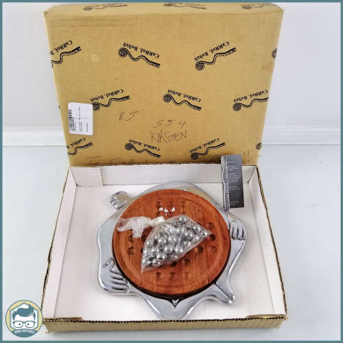Large Original Boxed Carrol Boyes Solitaire Marble Game!!! (Box has writing)