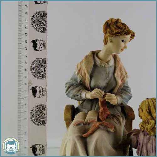 Large Hand Painted Resin On Wood Plinth Sculpture!!! Note Imperfections On Pictures!!!