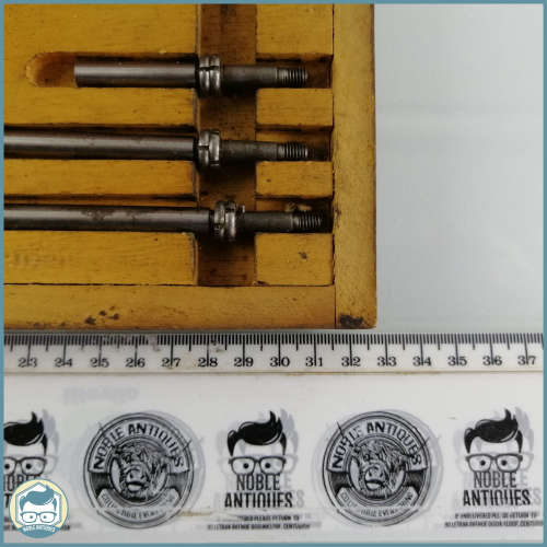 Large Vintage Wood Boxed Moore and Wright Adjustable Micrometer Set!!