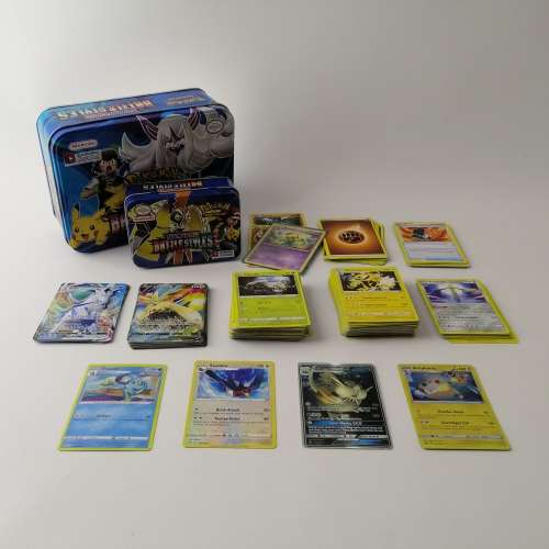 COLOSSAL Pokemon Card Collection- Includes Tins and 4 Foils!!! Bid For All!!!