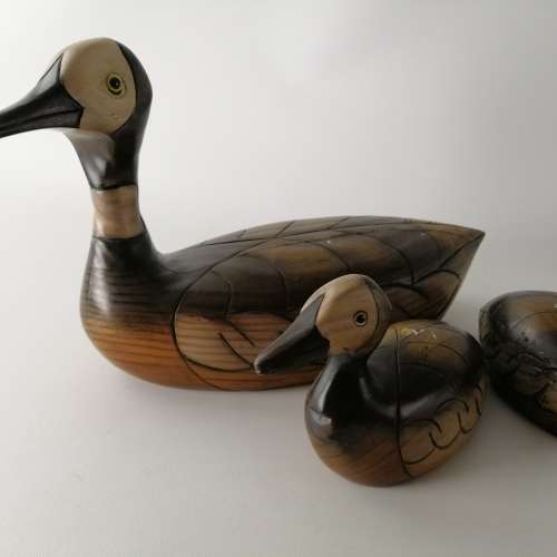 Original Limited Edition Hand Crafted Knysna Bird Of Africa Duck Set!!
