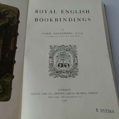 Foil on Cloth Covered 1896 Royal English Bookbindings!!!