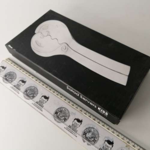 Original Boxed Carrol Boyes Functional Art Kiss Salad Server Set!!!
