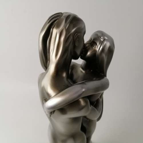Large Pewter Finished Lovers Statue!!!