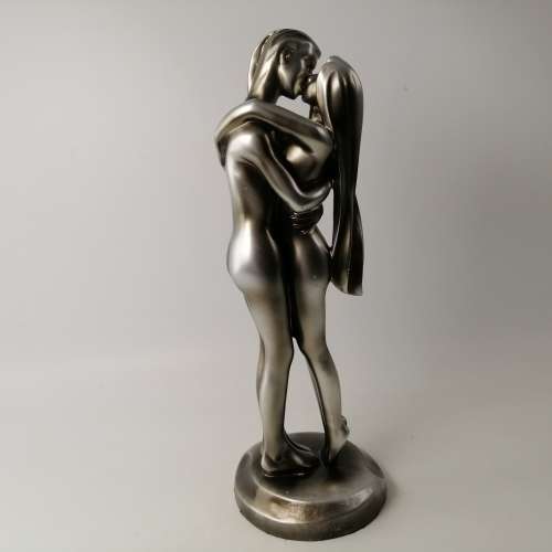 Large Pewter Finished Lovers Statue!!!