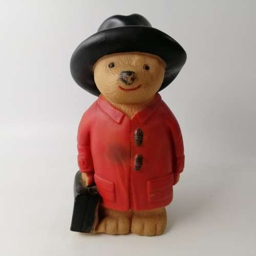 RARE!!! Large 1978 Film Fair Paddington Bear Had Rubber Figurine!!!