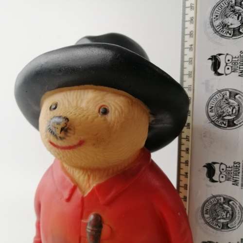 RARE!!! Large 1978 Film Fair Paddington Bear Had Rubber Figurine!!!