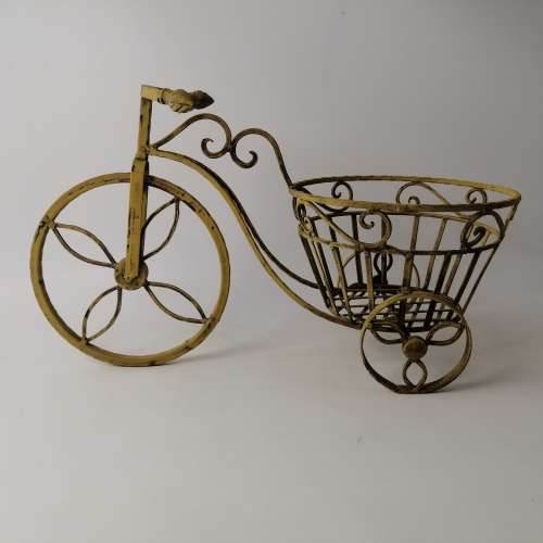 Large Wrought Iron Display Tricycle Planter!!!