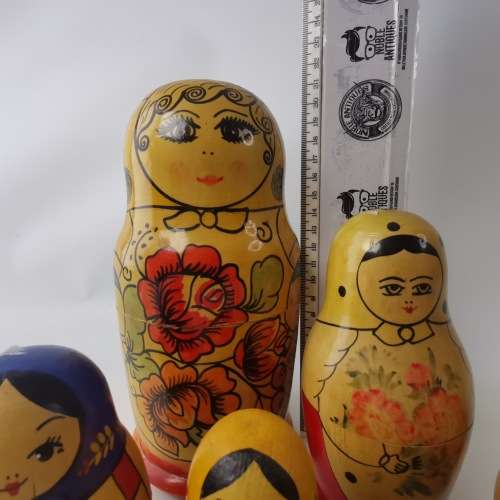 Hand Crafted Russian Nesting Doll Collection - Display Only, Not all Complete!!!