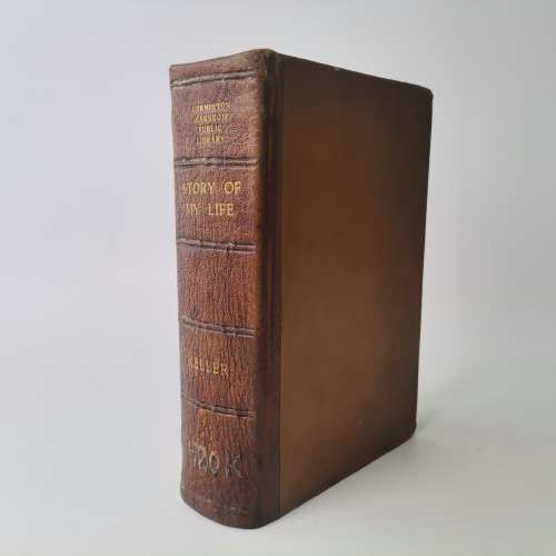 1914 Leather Spine - The Story Of Life by Helen Keller!!!