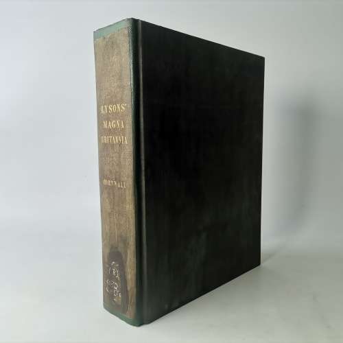 1822 Large Leather Spine - History of the County of Cornwall - With Maps and plates!!!
