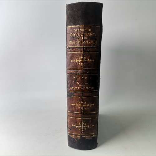 1895 Large Leather Covered - Standard Dictionary of the English Language!!!