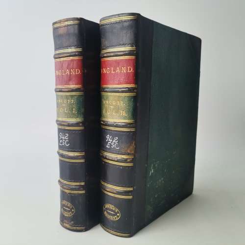 1800`s Leather Spine and Corner - England Its People, Polity and Pursuits Vol 1and 2!!!
