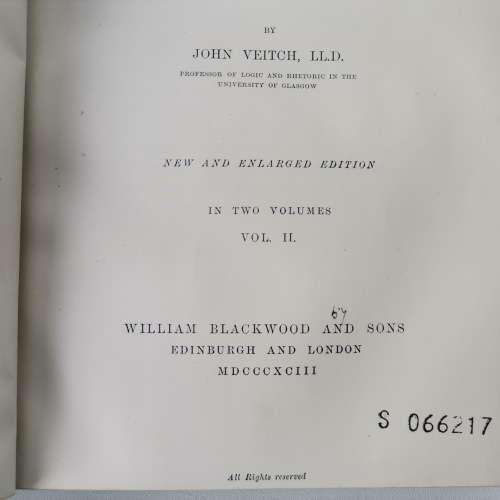 1893 Leather Spine and Corner - History and Poetry of the Scottish Border, Vol 1 and 2!!!