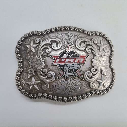 Large American Cowboy PBR (Bull Riders Champions) Belt Buckle!!!