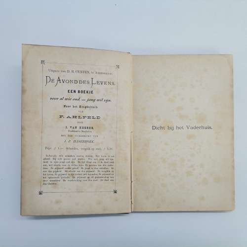1892`s Foiled Hardcover - Dicht Bij Het Vaderhuis!!!