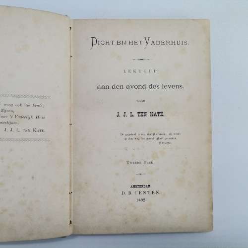 1892`s Foiled Hardcover - Dicht Bij Het Vaderhuis!!!
