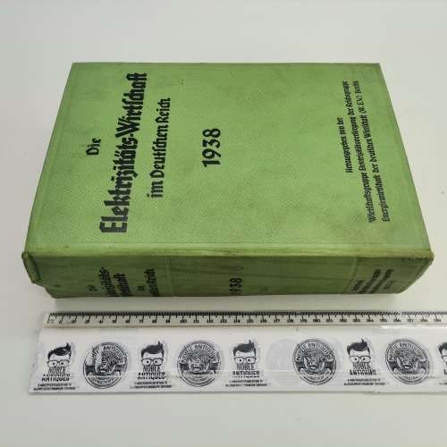 1938 Large Hardcover - Die Elektrizitäts-Wirtschaft im Deutschen Reich!!!
