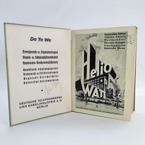 1938 Large Hardcover - Die Elektrizitäts-Wirtschaft im Deutschen Reich!!!