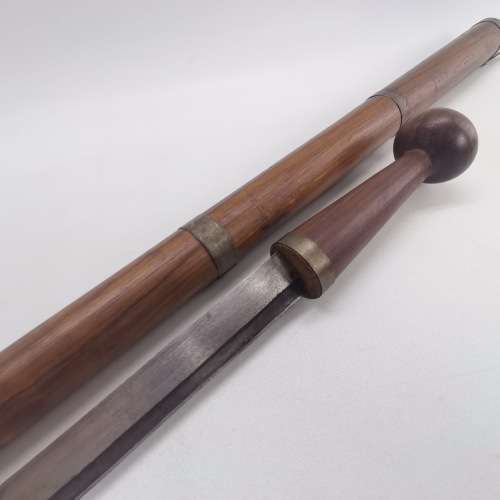 Original Wood steel and Brass Dagger Handle Walking Stick!!!