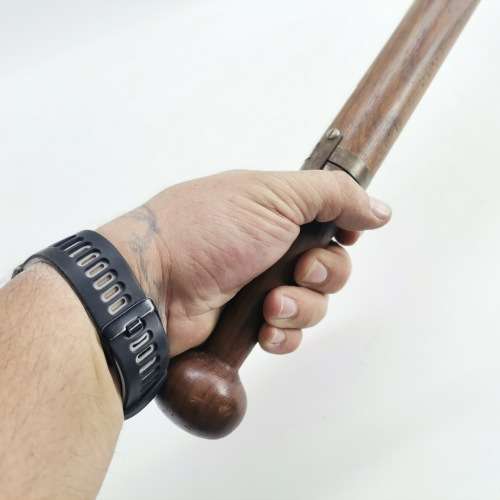 Original Wood steel and Brass Dagger Handle Walking Stick!!!