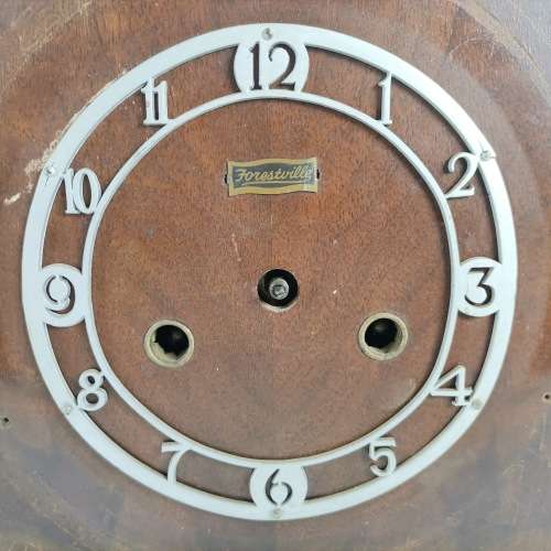 Original Forestville Mantel Clock For Parts, Spared or Restoration!!!