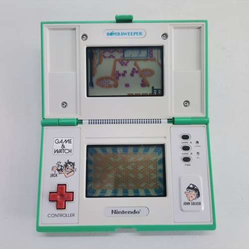 All Original 1987 Nintendo Bomb Sweeper Game And Watch Multi Screen!!! Working!!!