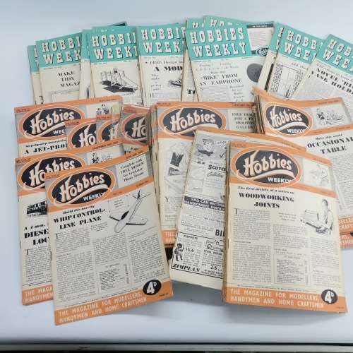 RARE!!! Original 1950`s Hobbies Weekly Magazine Collection - Over 100!!! Bid For All!!