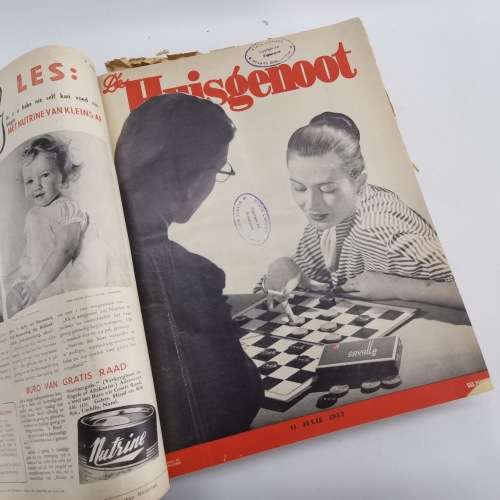 Large Bound 1950`s Huisgenoot Collection!!! July to September 1952!!!