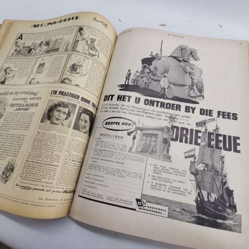 Large Bound 1950`s Huisgenoot Collection!!! July to September 1952!!!