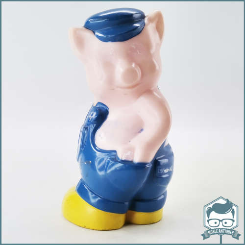 Vintage Hard Plastic Volkskas Denim Save Money Box!!!