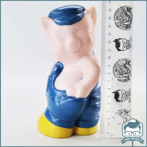 Vintage Hard Plastic Volkskas Denim Save Money Box!!!