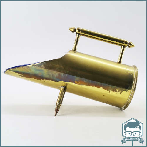 Original 1967 Brass Cannon Shell Wine Bottle Stand!!!