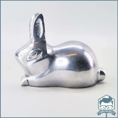 Silver Cast Metal Bunny Door Stop / Paper Weight!!!