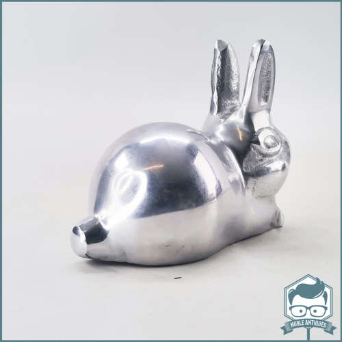 Silver Cast Metal Bunny Door Stop / Paper Weight!!!