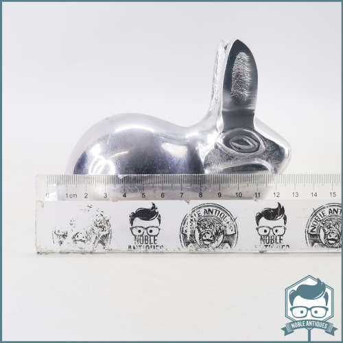 Silver Cast Metal Bunny Door Stop / Paper Weight!!!